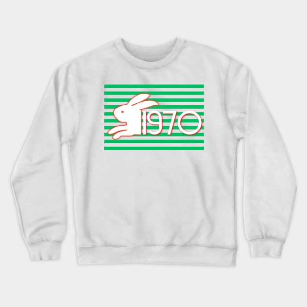 1970 SOUTH SYDNEY RABBITOHS - Sattler's Bunnies Crewneck Sweatshirt by Simontology